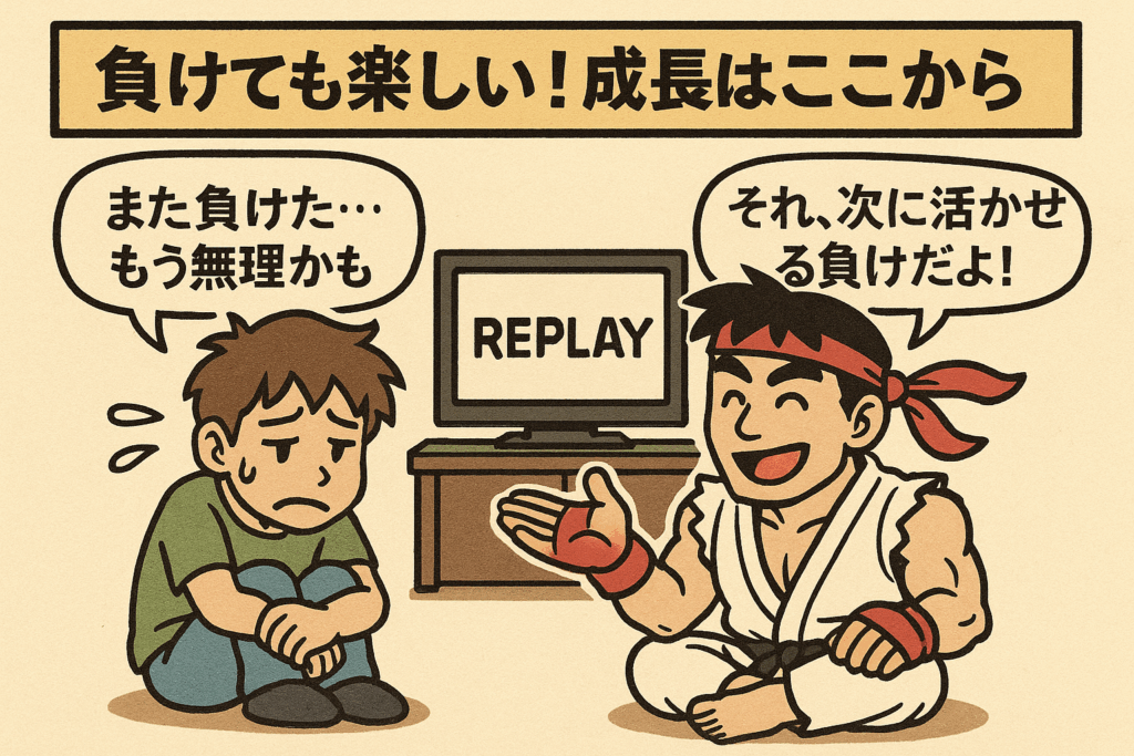 オンライン対戦で負けてもネガティブな感情に負けない方法【リプレイを利用する】