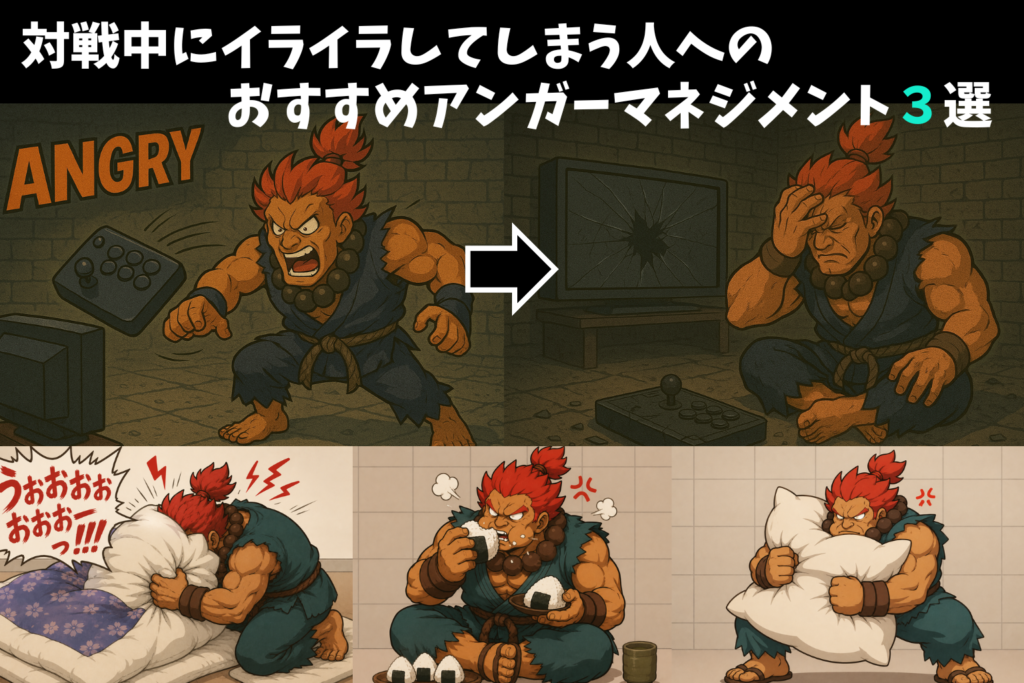 対戦中にイライラしてしまう人へ。私が実践しているアンガーマネジメント3選