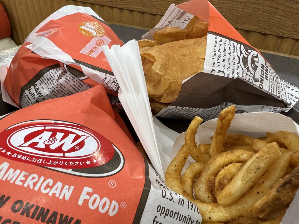 A&Wハンバーガーセット